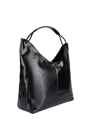 Жіноча сумка шкіряна чорна - фото 3 - Miraton