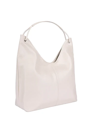 Жіноча сумка шкіряна біла - фото 3 - Miraton