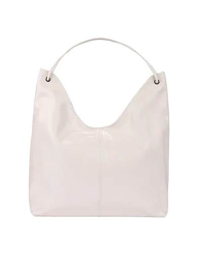 Жіноча сумка шкіряна біла - фото 4 - Miraton