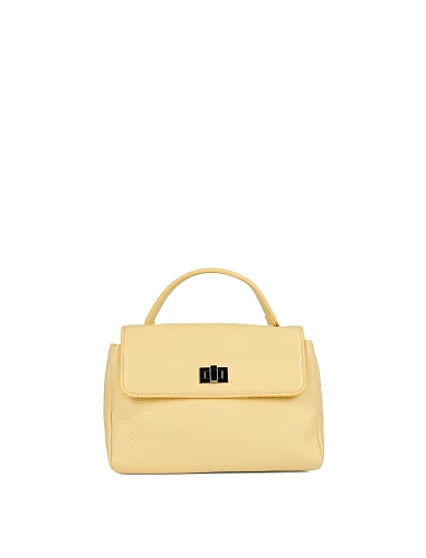 Жіноча сумка крос-боді шкіряна жовта(М-6518-2) - фото 1 - Miraton