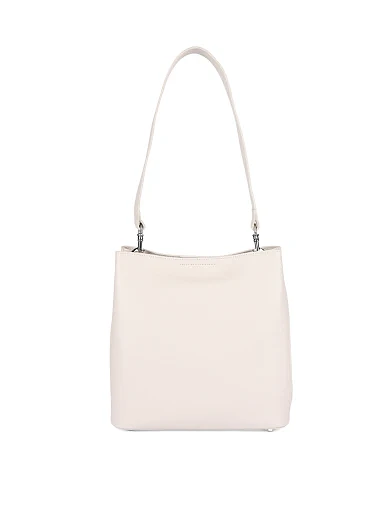 Женская сумка кожаная белая - фото 1 - Miraton