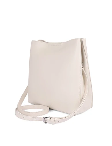 Женская сумка кожаная белая - фото 7 - Miraton