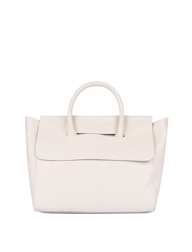 Жіноча сумка шкіряна біла(3006-2) - фото 1 - Miraton