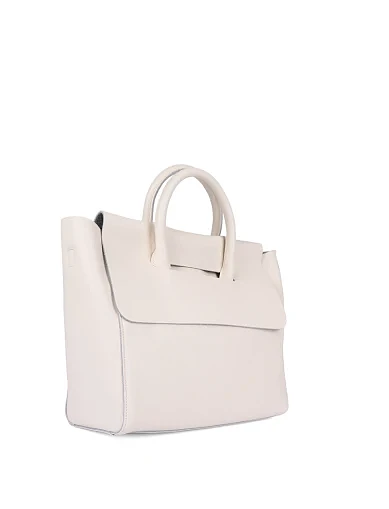 Жіноча сумка шкіряна біла(3006-2) - фото 2 - Miraton