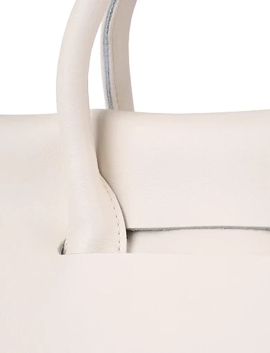 Жіноча сумка шкіряна біла(3006-2) - фото 4 - Miraton