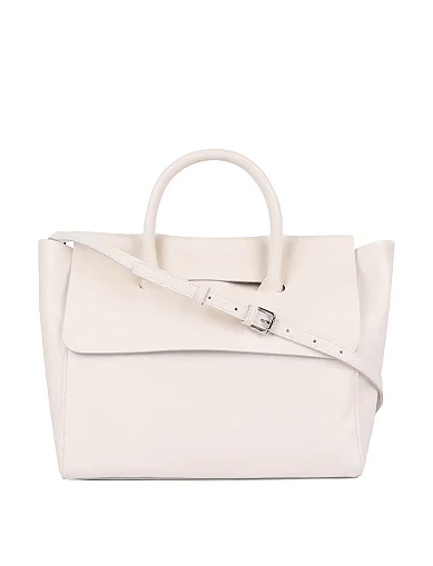 Жіноча сумка шкіряна біла(3006-2) - фото 5 - Miraton