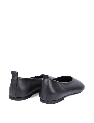 Женские балетки Attizzare кожаные черные - фото 4 - Miraton