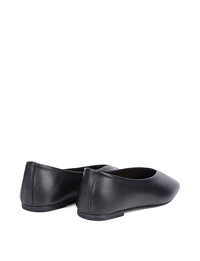 Женские балетки Attizzare кожаные черные - фото 4 - Miraton