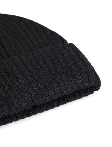 Шапка тканевая черная - фото 2 - Miraton