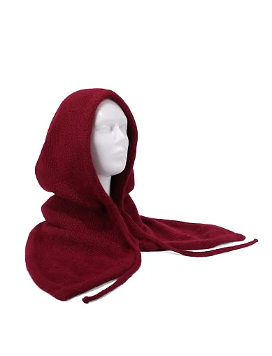 Шапка тканевая бордовая - фото 3 - Miraton