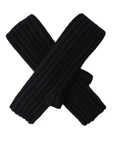 Перчатки тканевые черные - фото 2 - Miraton