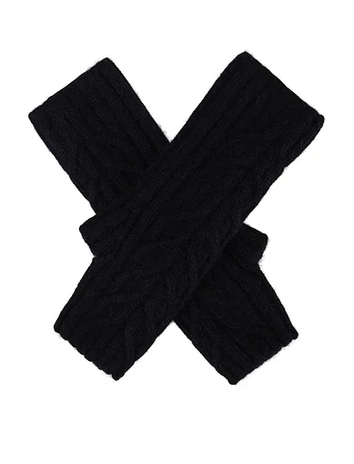 Рукавички тканинні чорні(10-5026-LT-218 Malisa ГАРСІЯ) - фото 2 - Miraton