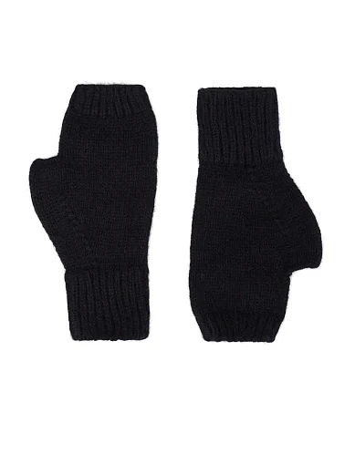 Рукавички тканинні чорні(10-5022-LT-218 Malisa ЖАДЕ) - фото 1 - Miraton