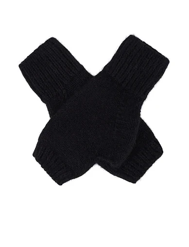 Рукавички тканинні чорні(10-5022-LT-218 Malisa ЖАДЕ) - фото 2 - Miraton