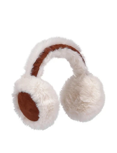 Навушники з хутра білі(7703-8-03 КРОЛИК Комбі) - фото 2 - Miraton