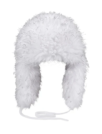 Шапка з хутром біла(51552 Ушанка У-40 №3) - фото 1 - Miraton