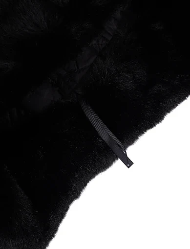 Шапка с мехом черная - фото 3 - Miraton