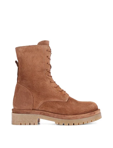 Женские ботинки Attizzare велюровые бежевые - фото 1 - Miraton