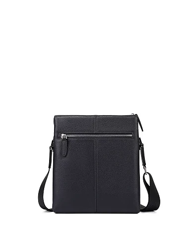 Мужская сумка кросс-боди кожаная синяя - фото 3 - Miraton