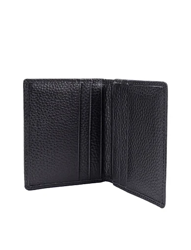 Картхолдер шкіряний чорний маленький (012) - фото 4 - Miraton