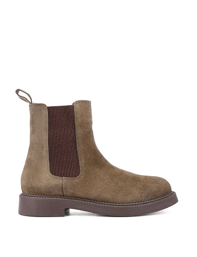 Женские ботинки челси Attizzare велюровые зеленые - фото 1 - Miraton