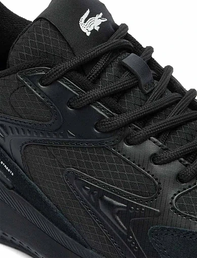 Женские кроссовки Lacoste L003 EVO замшевые черные - фото 5 - Miraton