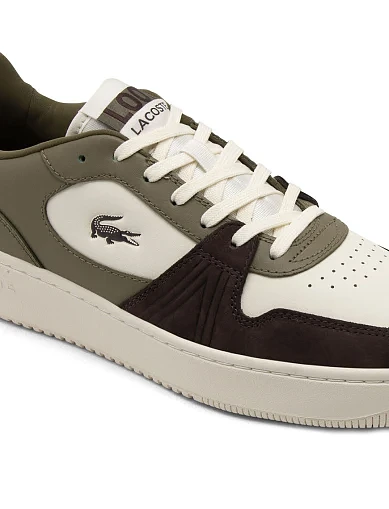 Женские кеды Lacoste L001 кожаные зеленые - фото 6 - Miraton