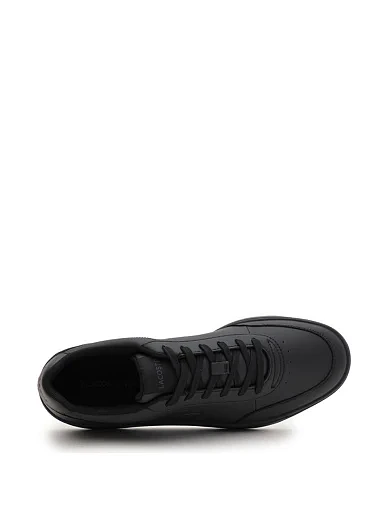 Мужские кеды Lacoste L001 кожаные черные - фото 5 - Miraton