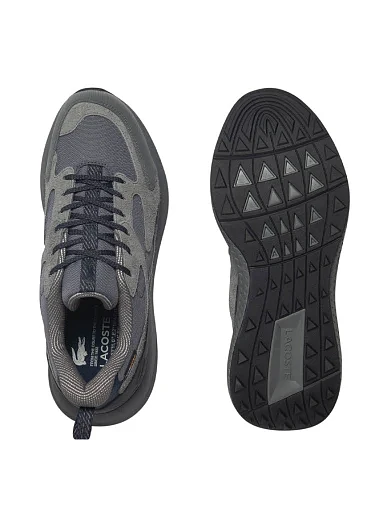 Чоловічі кросівки Lacoste L003 Evo замшеві сірі (750SMA01132B6) - фото 2 - Miraton