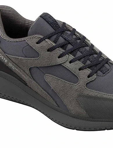 Чоловічі кросівки Lacoste L003 Evo замшеві сірі (750SMA01132B6) - фото 5 - Miraton
