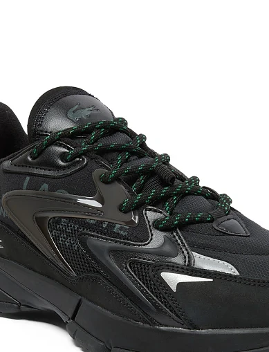 Мужские кроссовки Lacoste L003 Neo tech замшевые черные - фото 6 - Miraton