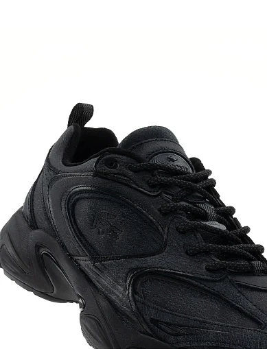 Чоловічі кросівки Lacoste Spinor шкіряні чорні (750SMA017517C) - фото 6 - Miraton