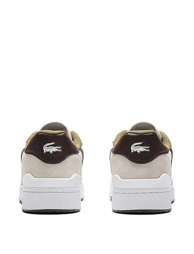 Мужские кеды Lacoste T-Clip кожаные белые - фото 5 - Miraton