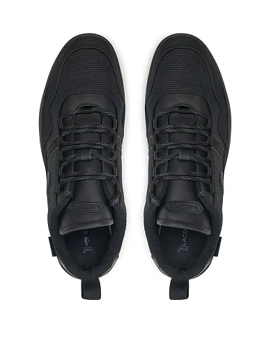 Чоловічі кеди Lacoste T-Clip Wntr текстильні чорні (748SMA003802H) - фото 4 - Miraton