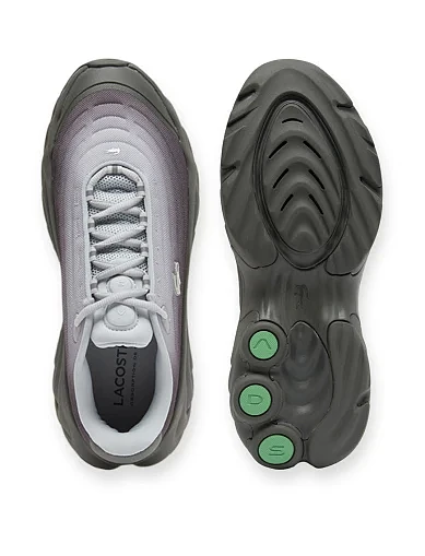 Чоловічі кросівки Lacoste T-Clip текстильні сірі (750SMA01642G4) - фото 4 - Miraton