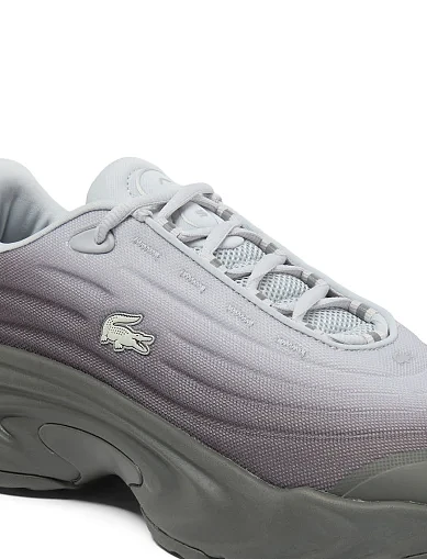 Чоловічі кросівки Lacoste T-Clip текстильні сірі (750SMA01642G4) - фото 6 - Miraton