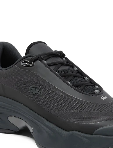 Мужские кроссовки Lacoste Spinor текстильные черные - фото 6 - Miraton