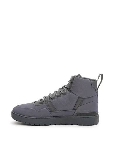 Мужские ботинки Lacoste T-Clip Winter Mid текстильные серые - фото 2 - Miraton