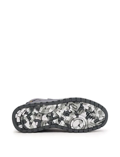 Мужские ботинки Lacoste T-Clip Winter Mid текстильные серые - фото 5 - Miraton