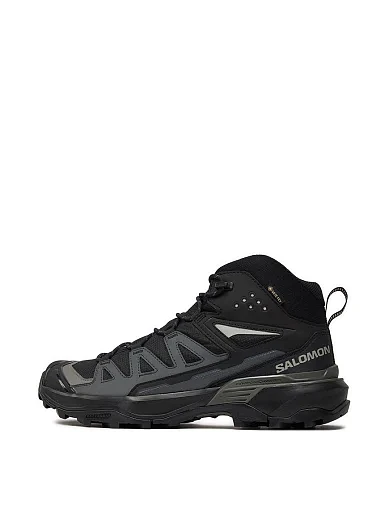 Мужские ботинки Salomon X ULTRA 360 MID GORE-TEX из экокожи черные - фото 2 - Miraton