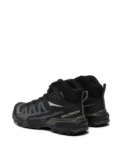 Мужские ботинки Salomon X ULTRA 360 MID GORE-TEX из экокожи черные - фото 4 - Miraton