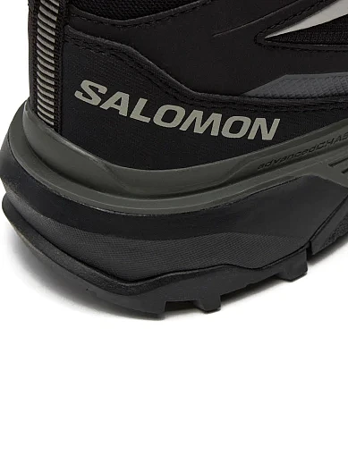 Мужские ботинки Salomon X ULTRA 360 MID GORE-TEX из экокожи черные - фото 6 - Miraton
