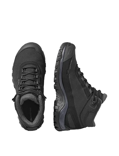 Женские ботинки Salomon SHELTER WATERPROOF из экокожи черные - фото 5 - Miraton