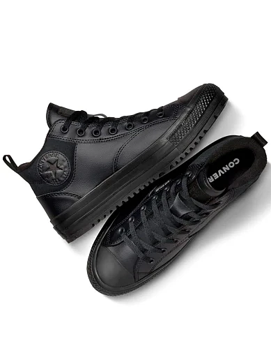 Мужские ботинки Converse Chuck Taylor All Star Malden Street Boot из экокожи черные - фото 6 - Miraton