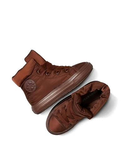 Женские дутики Converse Chuck Taylor All Star Elements текстильные бордовые - фото 4 - Miraton