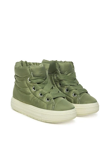 Женские дутики Converse Chuck Taylor All Star Elements Boot High Top Surplus текстильные зеленые - фото 2 - Miraton