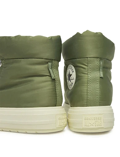 Женские дутики Converse Chuck Taylor All Star Elements Boot High Top Surplus текстильные зеленые - фото 5 - Miraton