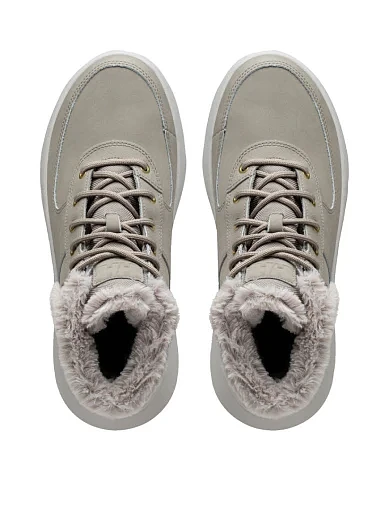 Женские ботинки из нубука бежевые - фото 4 - Miraton