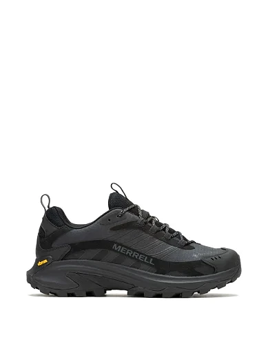 Мужские кроссовки Merrell Moab Speed 2 Gore-Tex кожаные черные - фото 1 - Miraton