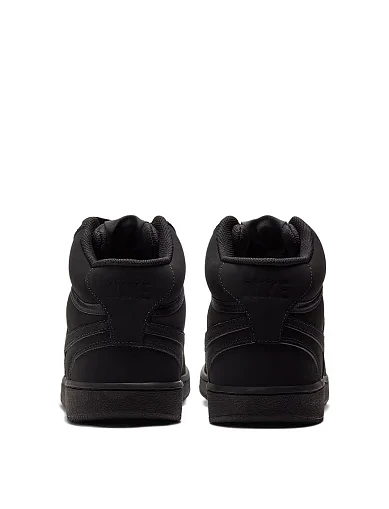 Чоловічі черевики Nike Court Vision Mid шкіряні чорні (CU6620-001) - фото 5 - Miraton